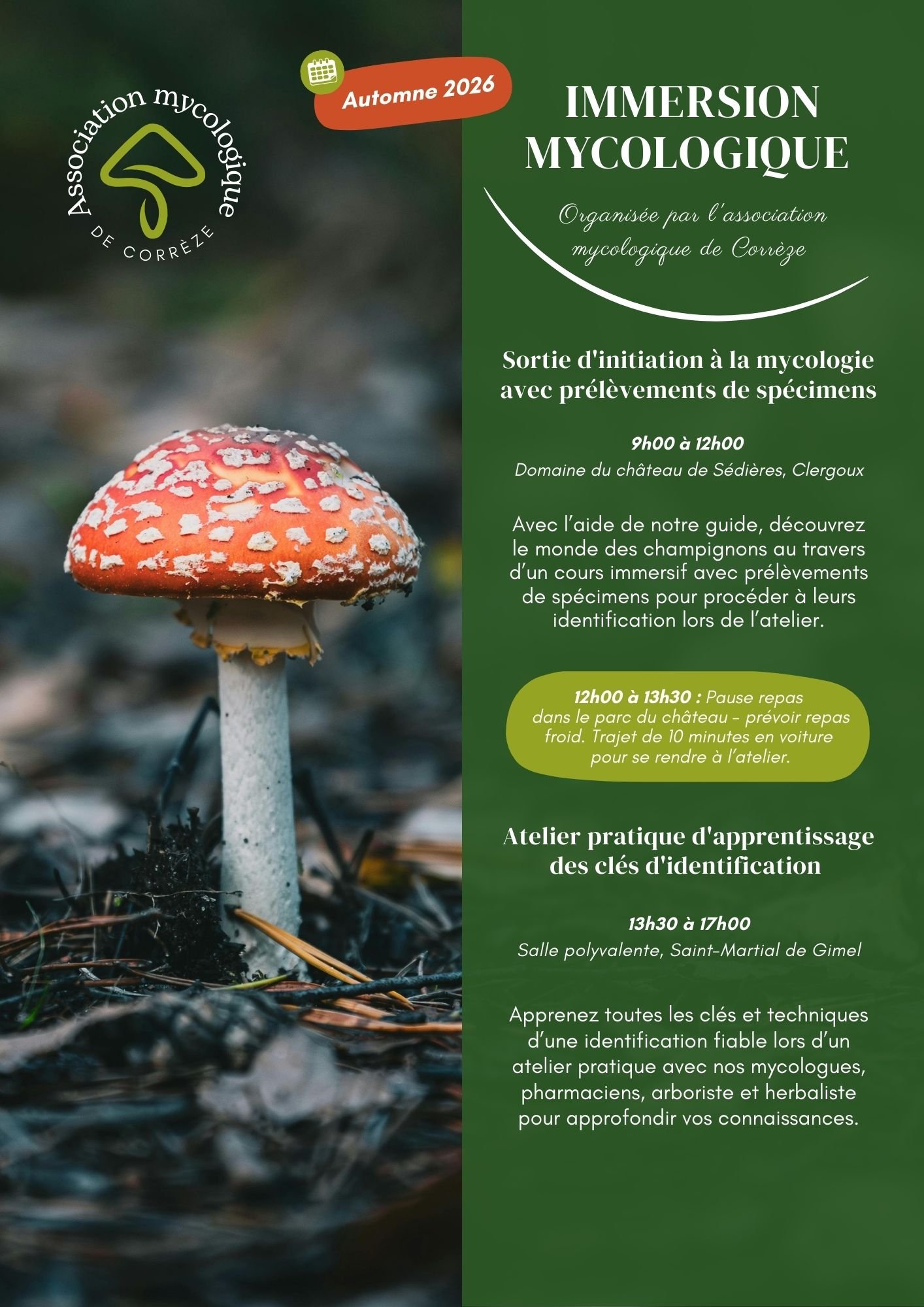 Premier flyer créé sous la nouvelle identité visuelle de l'association